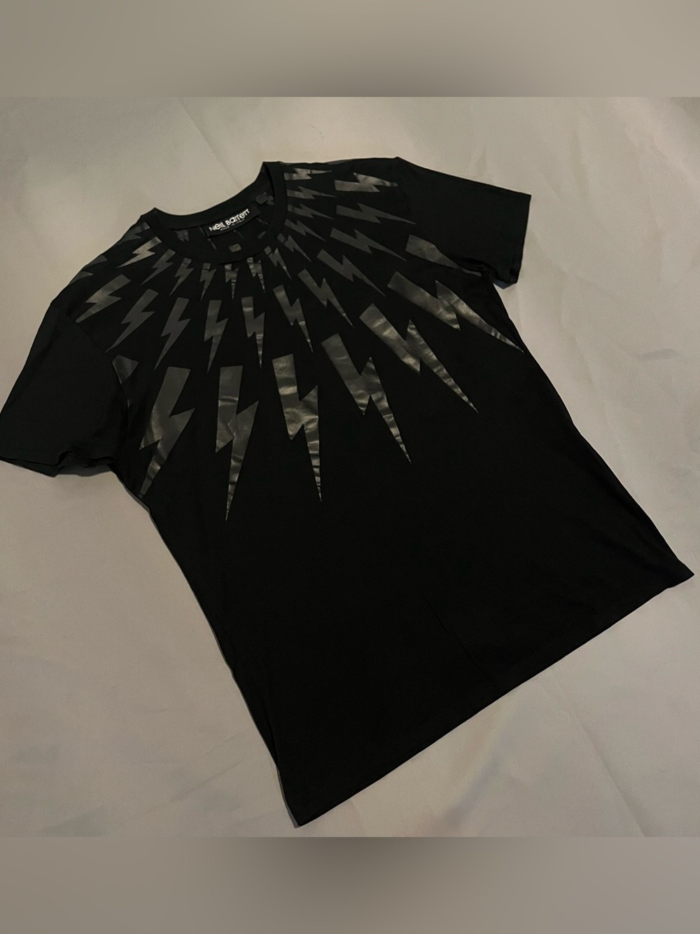 Neil Barrett Bolt Print T-shirt S Slim Fit (Balenciaga, Balmain, Jil Sander)